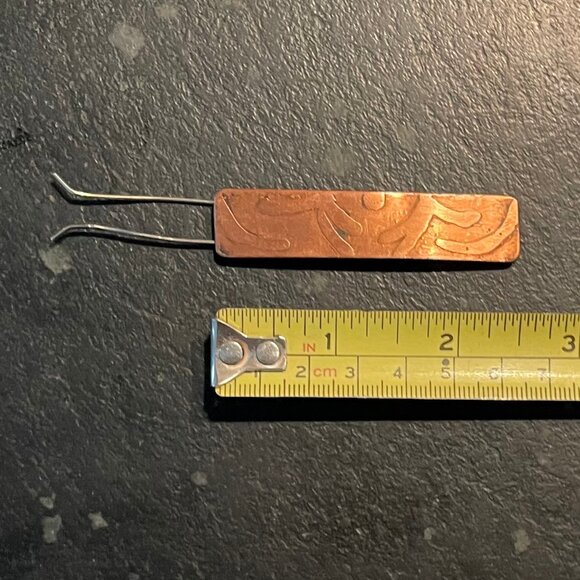 Two Vintage Copper Barrettes - Picture 6 of 7